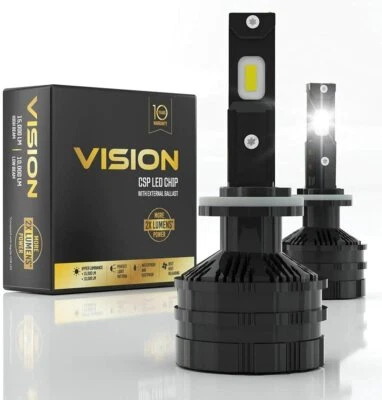 DS18 VTL880 VISION 880 CSP Chip LED Headlight Bulbs Hyper Luminance 6000K - Image 1 of 4