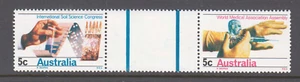 Australia 1968 Soil Science/Medical Conference MNH unfolded gutter pair.Thick. - Picture 1 of 1