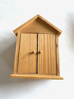 EHI Miniature Wood Cupboard, Cabinet, 5-3/8" x 4"x 2" deep (1:12 Scale)