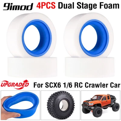 RC Tires Foam for Axial SCX6 Upgrade Parts SCX6 JLU Wrangler 1/6 RC Crawler Car - Image 1 of 4