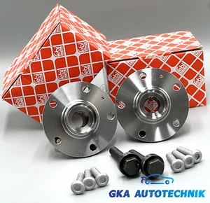 2x Febi Radlager Radnabe vorne FÜR VW Golf V 5 1K1 Golf VI Audi A3 8PA SeatCaddy - Bild 1 von 5