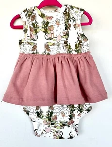 Kate Quinn Sleeveless Lap Neck Skirted Bodysuit Dress Fairies 18-24 M $38 - Picture 1 of 5
