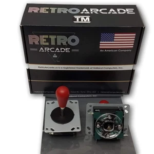RetroArcade.us Competition Style Arcade Joystick RED Top 4 or 8 Way switchable - Picture 1 of 2