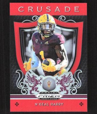 6084F 2019 Panini Prizm Draft Picks #8 N'Keal Harry Crusade Prizms Red - Image 1 of 2