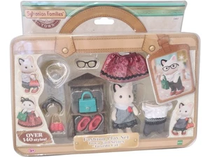 Sylvanian Families Fashion Play Set Town Girl Series Tuxedo Cat 3+ - Picture 1 of 5