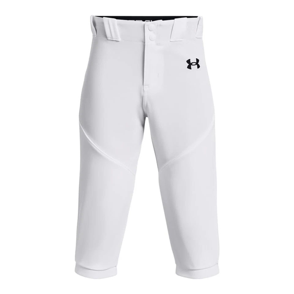 Under Armour Boys Utility Baseball Knicker, (100) White / / Black, YXL - Image 1 of 1