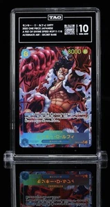 Juego de cartas coleccionables One Piece - Monkey.D.Luffy OP11-118 SEC AA - Velocidad divina - ETIQUETA 10 gemas como nuevo - Imagen 1 de 2