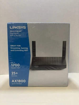 Linksys MR7350 Max-Stream Dual-Band Wi-Fi 6 Router Brand New Sealed AX1800 - Image 1 of 4