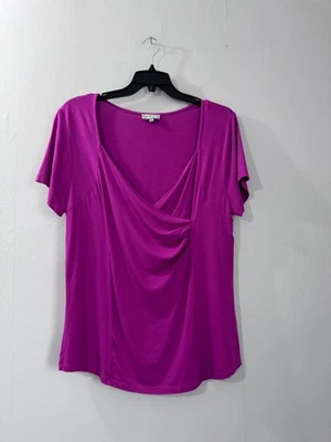Roger & Rogers Purple Draped Cowl Neck Top/Blouse Uk 18 - Image 1 of 4