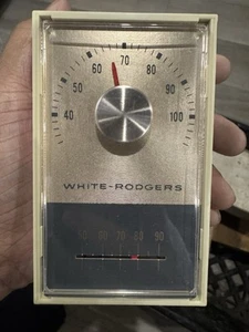 White Rodgers Low Voltage Vertical Thermostat 1E31-910 Champagne Astro Stat NIB - Picture 1 of 4