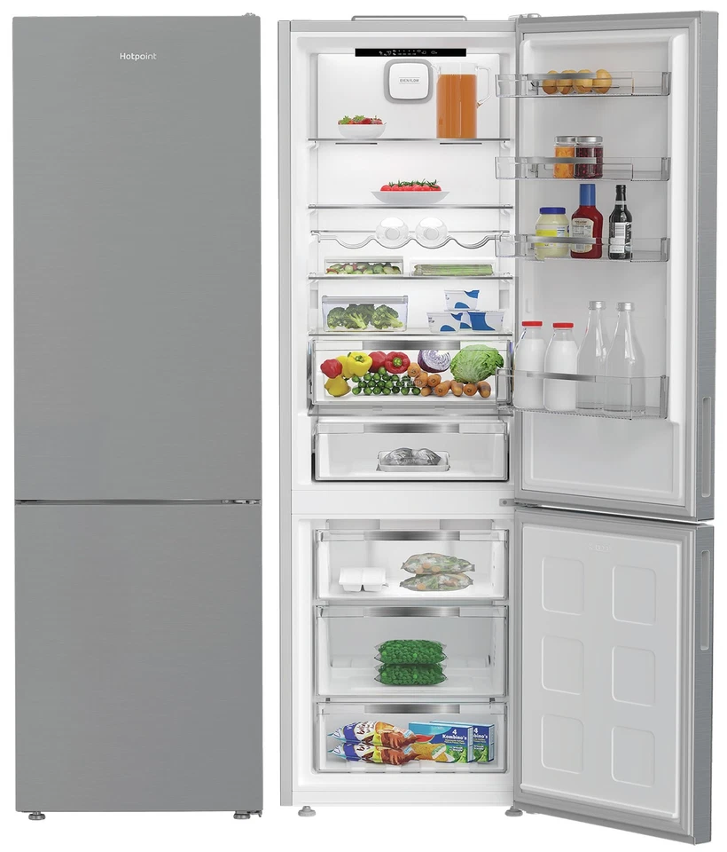 COMBINATO 355 LT SILVER NOFROST INVERTER D 203,5X59,5 HOTPOINT HPK25403XP5E1. - Immagine 1 di 4