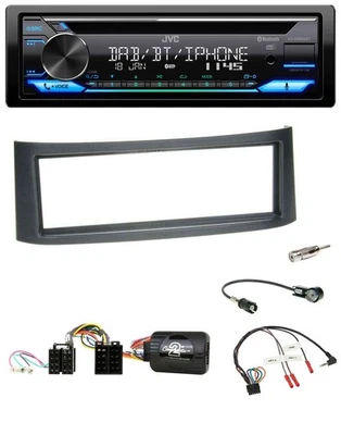 JVC Bluetooth Lenkrad USB DAB CD Autoradio für Smart ForFour W454 2004-2006 schw - Bild 1 von 4