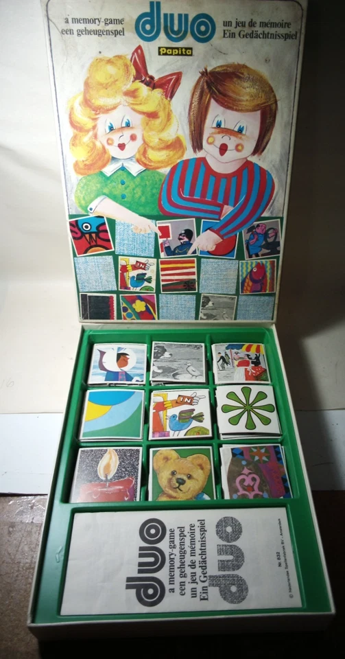 Vintage memory game 1970s picture game Duo Papita Complete - Image 1 of 1