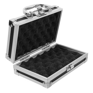 Caja de almacenamiento de herramientas de aluminio estuche rígido protector de viaje maletín con bloqueo - Imagen 1 de 12