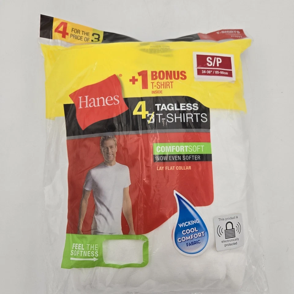 Pack Of 3 Hanes 2135 Mens Short Sleeve ComfortSoft Lightweight Cotton T-Shirt