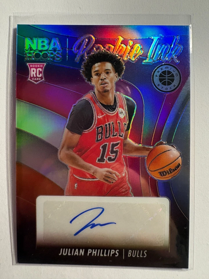 K323,489 - 2023-24 Hoops Premium Stock Rookie Ink #26 Julian Phillips Auto - Image 1 of 1