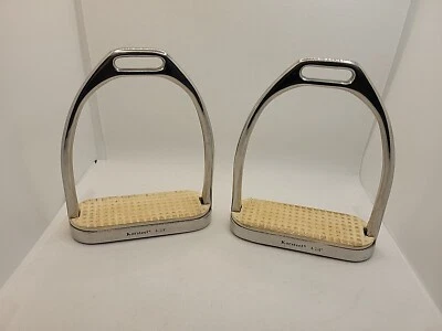 Хомуты для седла из нержавеющей стали Korsteel хомуты Fillis 4,25 дюйма белые подушечки - Изображение 1 из 4