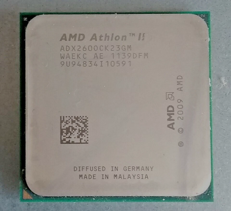 AMD Athlon II ADX2600CK23GM Dual Core 3.20GHz Socket AM2+ AM3 CPU Processor - Image 1 of 1