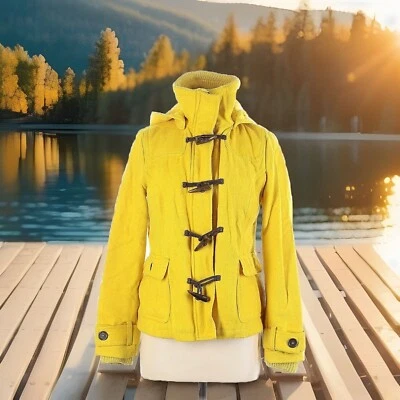 Delia’s Retro Yellow Hooded  Anorak Jacket - Image 1 of 4