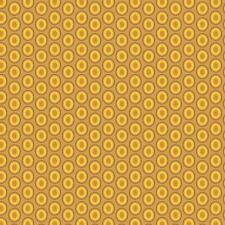 Art Gallery Fabrics Oval Elements 100% Cotton Poplin Fabric Mustard - per metre