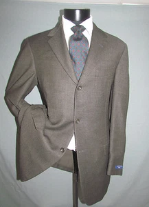 NWT $1025 Hickey Freeman Three Buttons Side Vents Olive Men Jacket 40 L - Picture 1 of 10