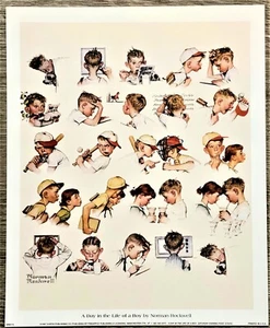 Norman Rockwell " A Day in the Life of a Little Boy" 9 x 11" - Picture 1 of 4