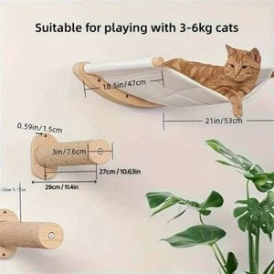 3 Layer Cat bed Hammock Cat Climbing Sleeping Hanging Beds Seat Mount Sofa - Picture 1 of 8