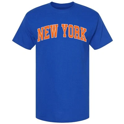 Camiseta estampada de baloncesto de Nueva York NY City NYC camiseta con diseño retro de pelota Foto 1 de 3