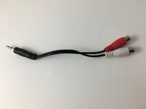 Genuine 3.5mm Audio Line in Splitter 2 rca female For Sony Stereo Headphones - Afbeelding 1 van 3