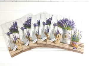 Five (5) Individual Decoupage Paper Napkins - Lavender - Picture 1 of 3