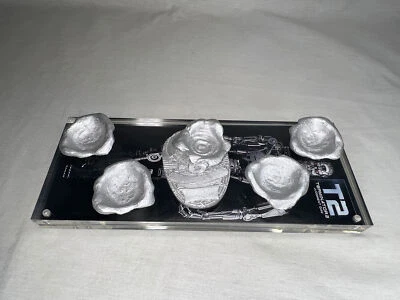 Terminator 2, Judgment Day, T-1000, Liquid Bullet Holes Badge Set, Resin, Plaque - Image 1 of 4