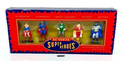 DC Comics Super Heroes Die Cast Metal MINIATURE FIGURE Gift Set Vintage 1993 - Image 1 of 4