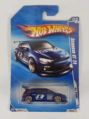 Coche diecast Hot Wheels 2010 All Stars 10 Volkswagen Scirocco GT24 azul 02/10  Foto 1 de 4