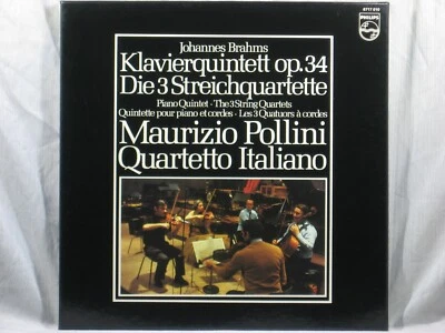 Brahms Quintet/3 Quartets - Pollini, Quartetto Italiano 3LP Box Philips 6717 010 - Image 1 of 4