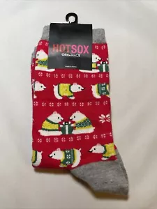 Calzini Hot Sox Originali Donna Orsi Polari Nuovi Con Etichetta - Foto 1 di 2