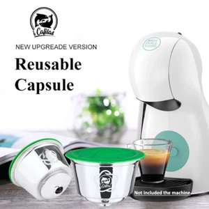 Reusable Coffee Capsule Pod Expresso Filters For Nescafe Dolce Gusto KP70 Stelia - Picture 1 of 16