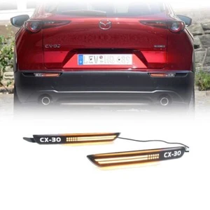 Rear Bumper Reflector Brake Fog DRL Indicator Light For Mazda  CX-30 2020-2021 - Picture 1 of 11