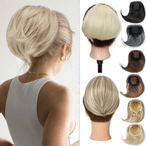 Comb Clip Bun Hair Extension Drawstring Ponytail Hairpiece Hepburn Updo Chignon - Picture 1 of 38