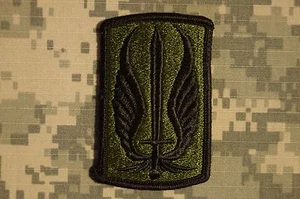 Military Patch US Army 17th Aviation Brigage Subdued BDU Sew On Authentic - Picture 1 of 1