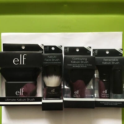 4 e.l.f. Pinceles de maquillaje facial cosméticos nuevos en caja Foto 1 de 3