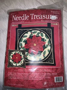 Ago Tesori POINSETTIA BANNER Striscione/Cuscino di Natale - Foto 1 di 4