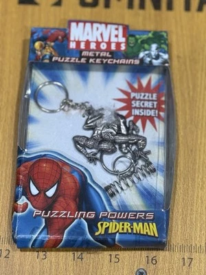 2007 MARVEL HEROES. METAL PUZZLE  KEYCHAIN. Spider-man In Original Rough Box - Image 1 of 4