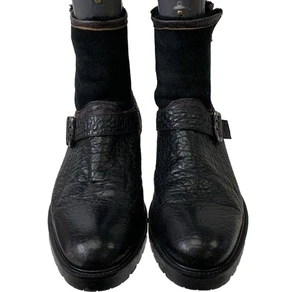 Botas de Moto Ross & Snow Federico SP Piel de Oveja Negras Cuero Italiano Para Hombre’s 10.5 - Imagen 1 de 10