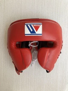Winning Headgear FG-2900 Red Size M Used Face Guard Boxing Japan - Picture 1 of 5