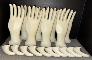 Lotto manichino Komegas mano sinistra espositore base modelli gioielli pollici rimovibili TX1 - Foto 1 di 17