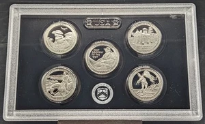2016 Proof 90% Silver US Mint America The Beautiful 5 Quarters - No Box or COA - Picture 1 of 7