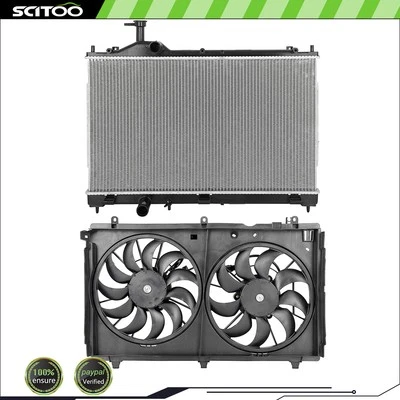 Car Radiator and Cooling Fan Kit For 2014 15-2019 Mitsubishi Outlander 2.4L 3.0L - Image 1 of 4