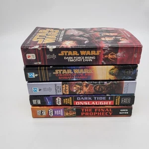 Star Wars Paperback 5 Book Lot New Jedi Order Children of Jedi Zahn - Picture 1 of 12