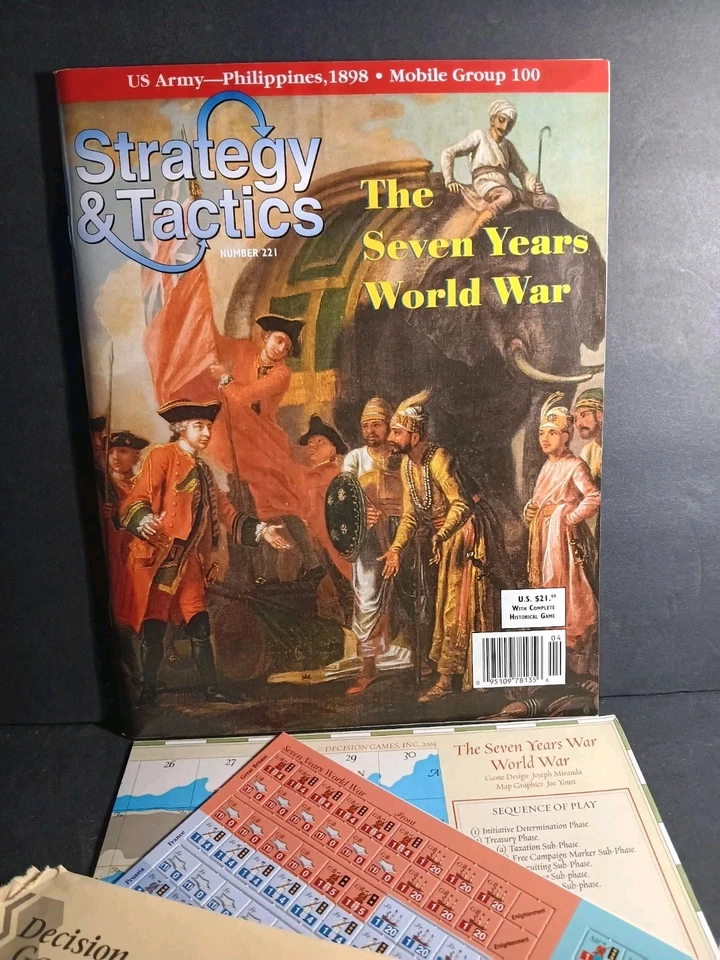 NM UNPUNCHED Strategy & Tactics SPI Game Magazine 221 The Seven Years World War - Image 1 of 1