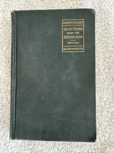 1894 The Sketch Book By Washington Irving Academy Classics Antique Book Boston - Picture 1 of 13